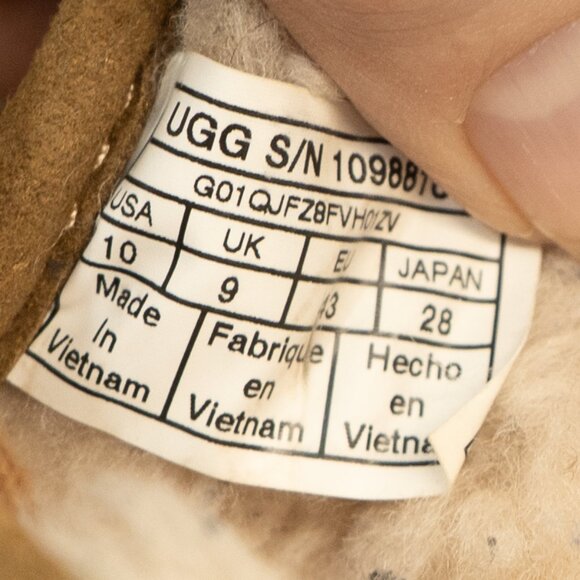 Ugg Pendleton Boot Neumel Brown Leather Plaid Sherpa Hard Sole Chukka Pull On - Picture 9 of 16